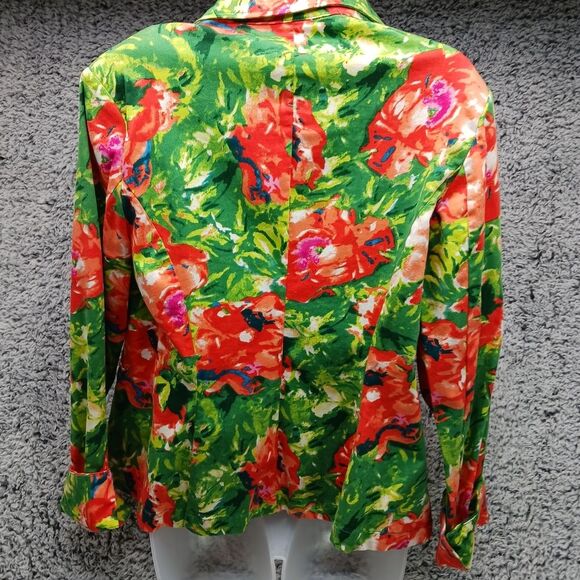 LAL (Live A Little) Spring Floral Blazer Multicolor. Woman's L. VNT, Retro...... - Picture 3 of 11